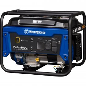 Westinghouse WGen3600v Portable Generator - 3600 Rated Watts and 4650 Peak Watts - Gas Powered - CARB Compliant 545576299amp; 4650 Peak Watts - Gas Powered - CARB Compliant