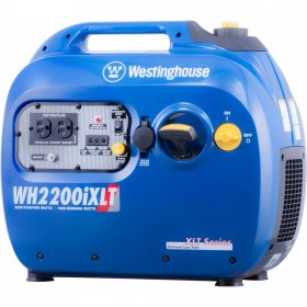 Westinghouse WH2200iXLT Super Quiet Portable Inverter Generator - 1800 Rated Watts and 2200 Peak Watts - Gas Powered