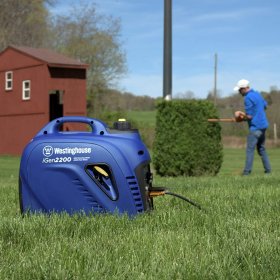 Westinghouse iGen2200 Super Quiet Portable Inverter Generator 1800 Rated & 2200 Peak Watts, Gas Powered, CARB Compliant