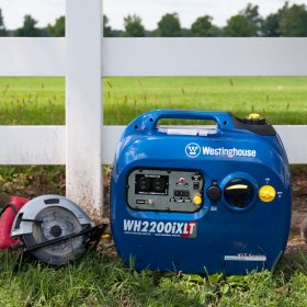 Westinghouse WH2200iXLT Super Quiet Portable Inverter Generator - 1800 Rated Watts and 2200 Peak Watts - Gas Powered